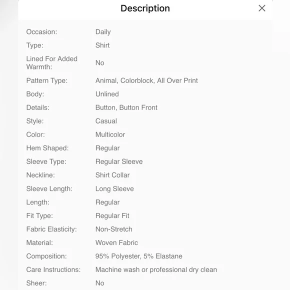 SHEIN Women's Abstract Print Button Down Shirt - Navy and Yellow - Picture 4 of 6